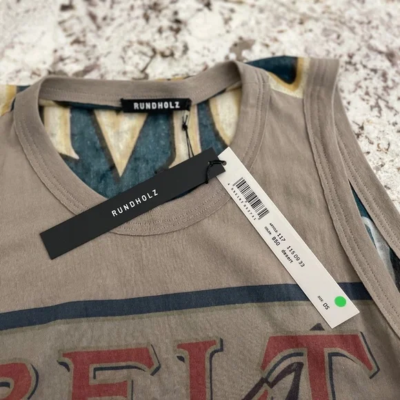 RARE Stunning NWT Rundholz Sleeveless Dress w/Vintage Cali Ad Graphics~ One Size - Picture 8 of 11